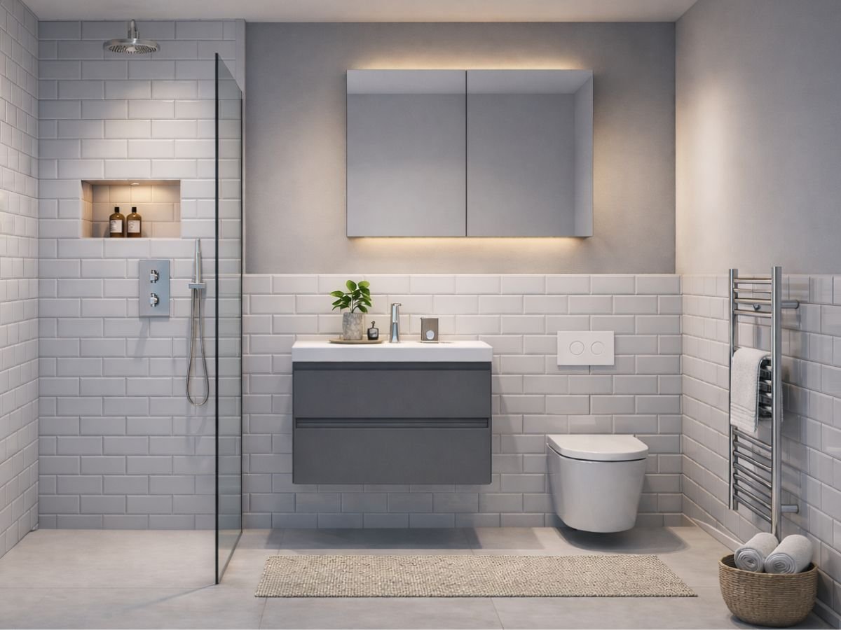 Modern Subway Serenity Bathroom