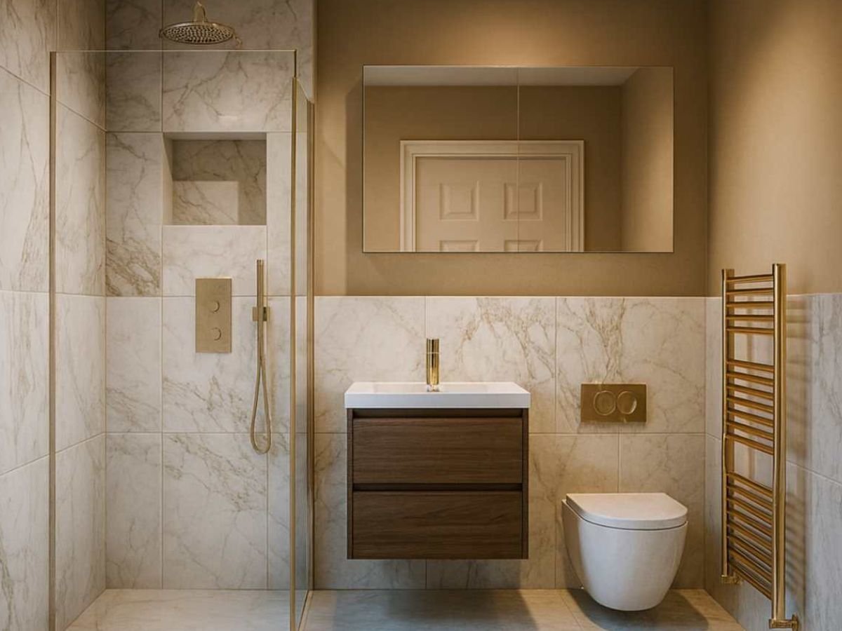 The Warm Marble Bathroom