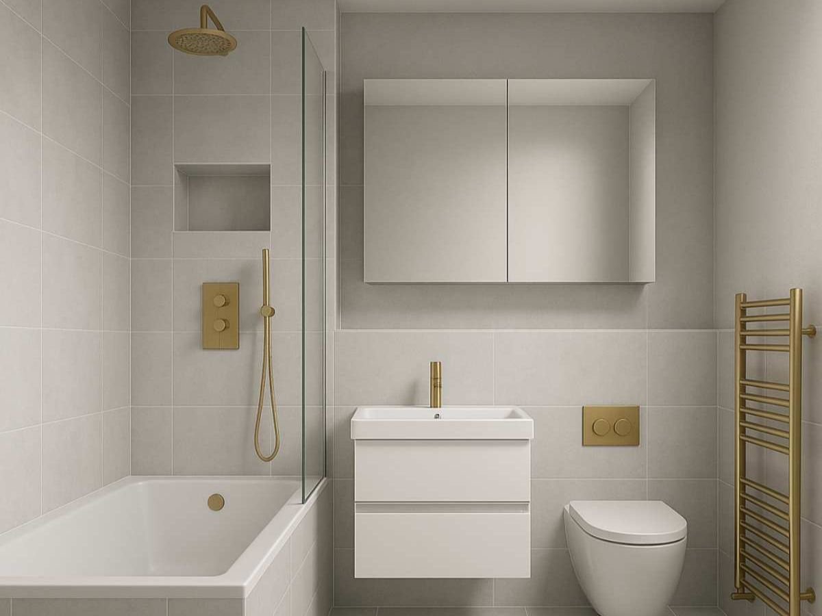 The Soft Modern Bathroom