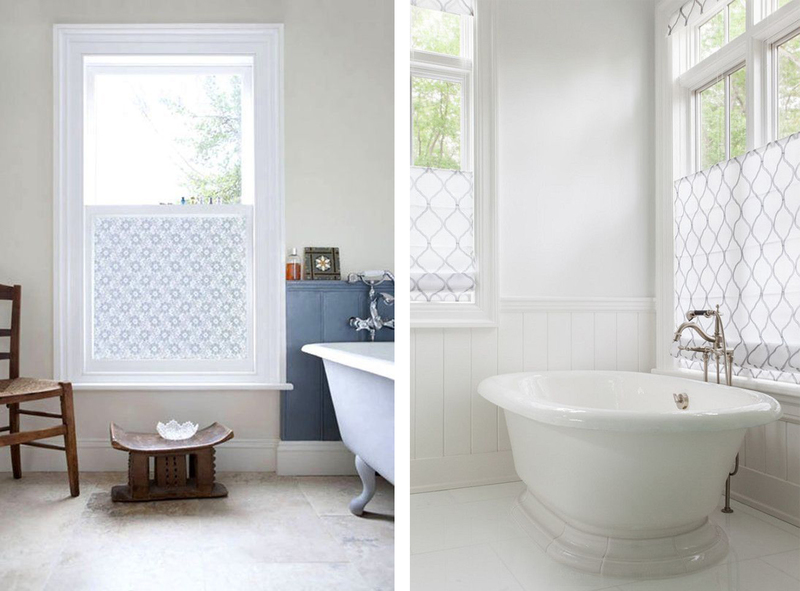 bathroom window dressing
