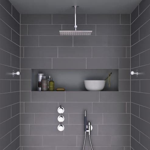 The Latest Bathroom Tile Grout Trends - White Bathroom Tiles With Dark Grey Grout The Latest Bathroom Tile Grout Trends - White Bathroom Tiles With Dark Grey Grout