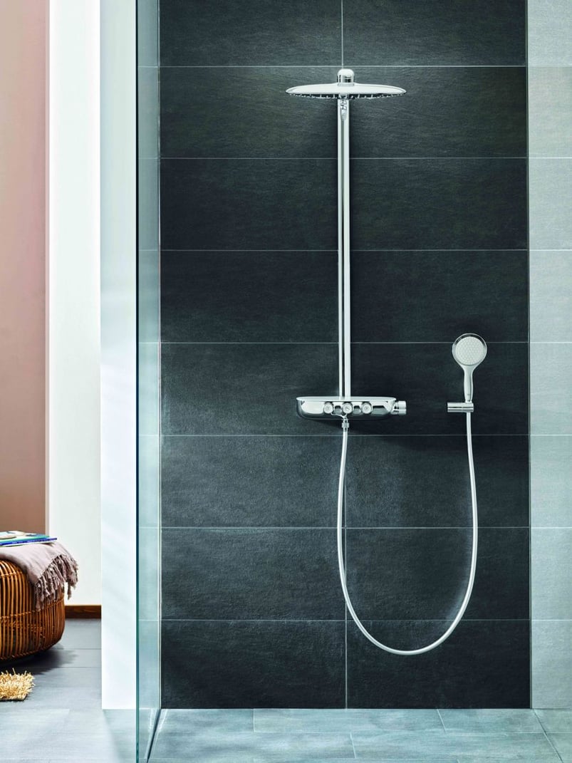 1-For the ideal showering experience, choose Grohe’s SmartControl combi shower system