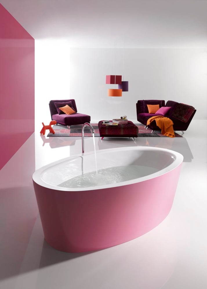 Colourful bathroom idea