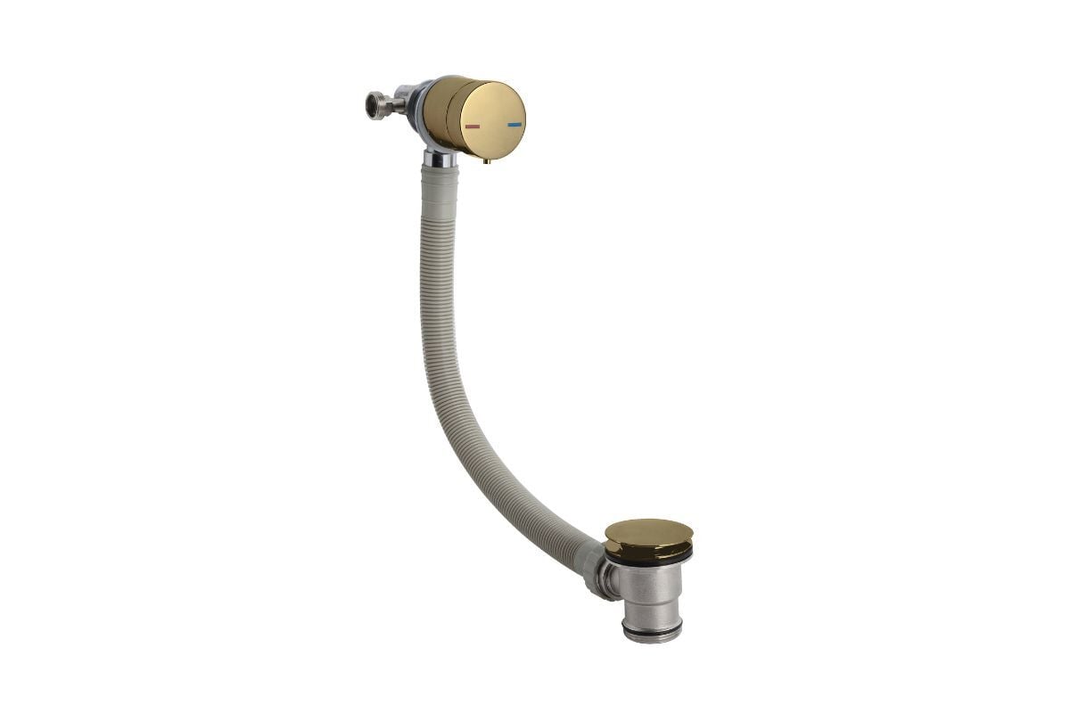 Bath Waste Filler - Brushed Brass Bath Waste Filler - Brushed Brass