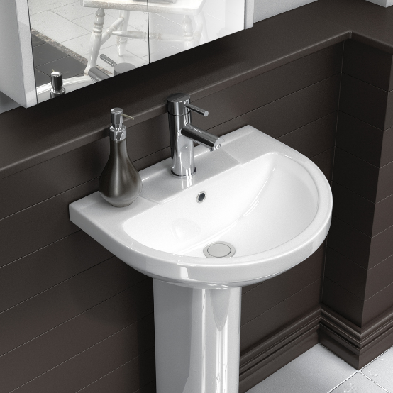 Round Pedestal Basin