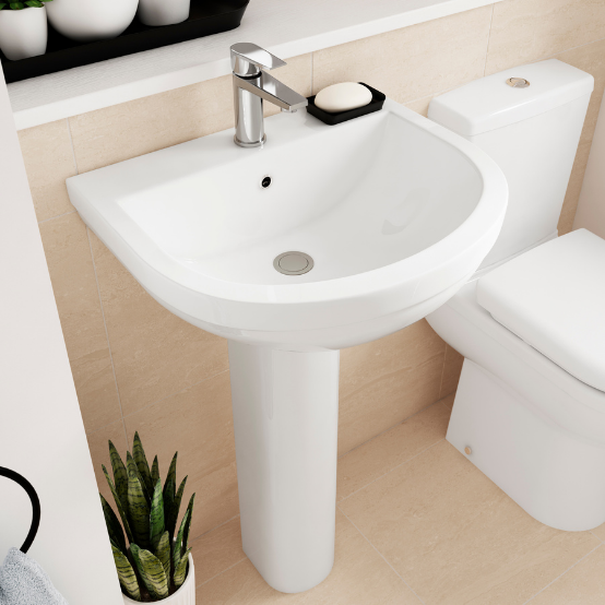 Round Pedestal Basin