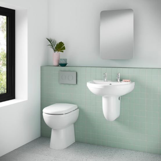 Round Semi Pedestal Basin
