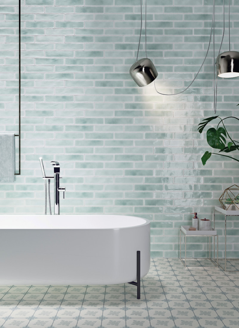 Wall Tiles<small>7.5x30 - Vitralia Aqua</small>