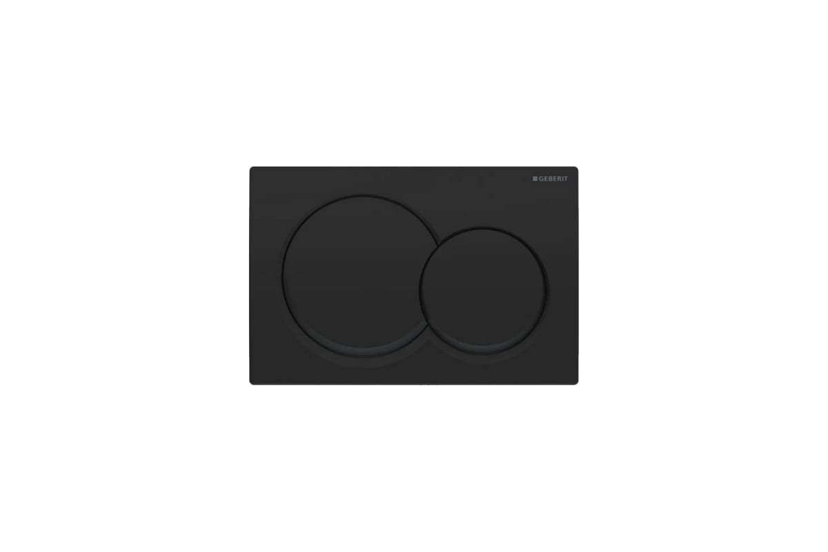 Round Flush Plate - Matt Black