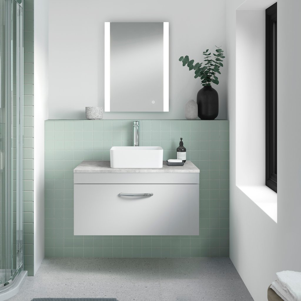 800mm Wall Hung Vanity & Worktop