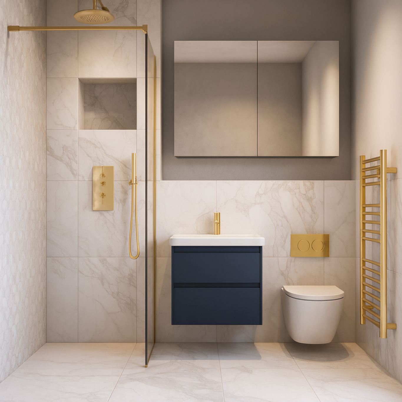 The Elegant Contemporary Bathroom