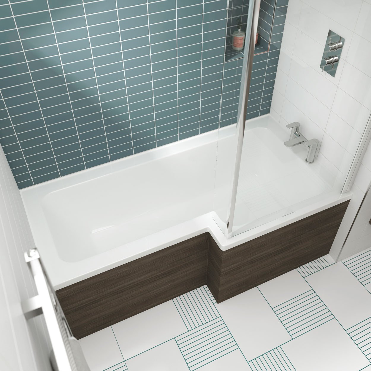 Square Shower Bath