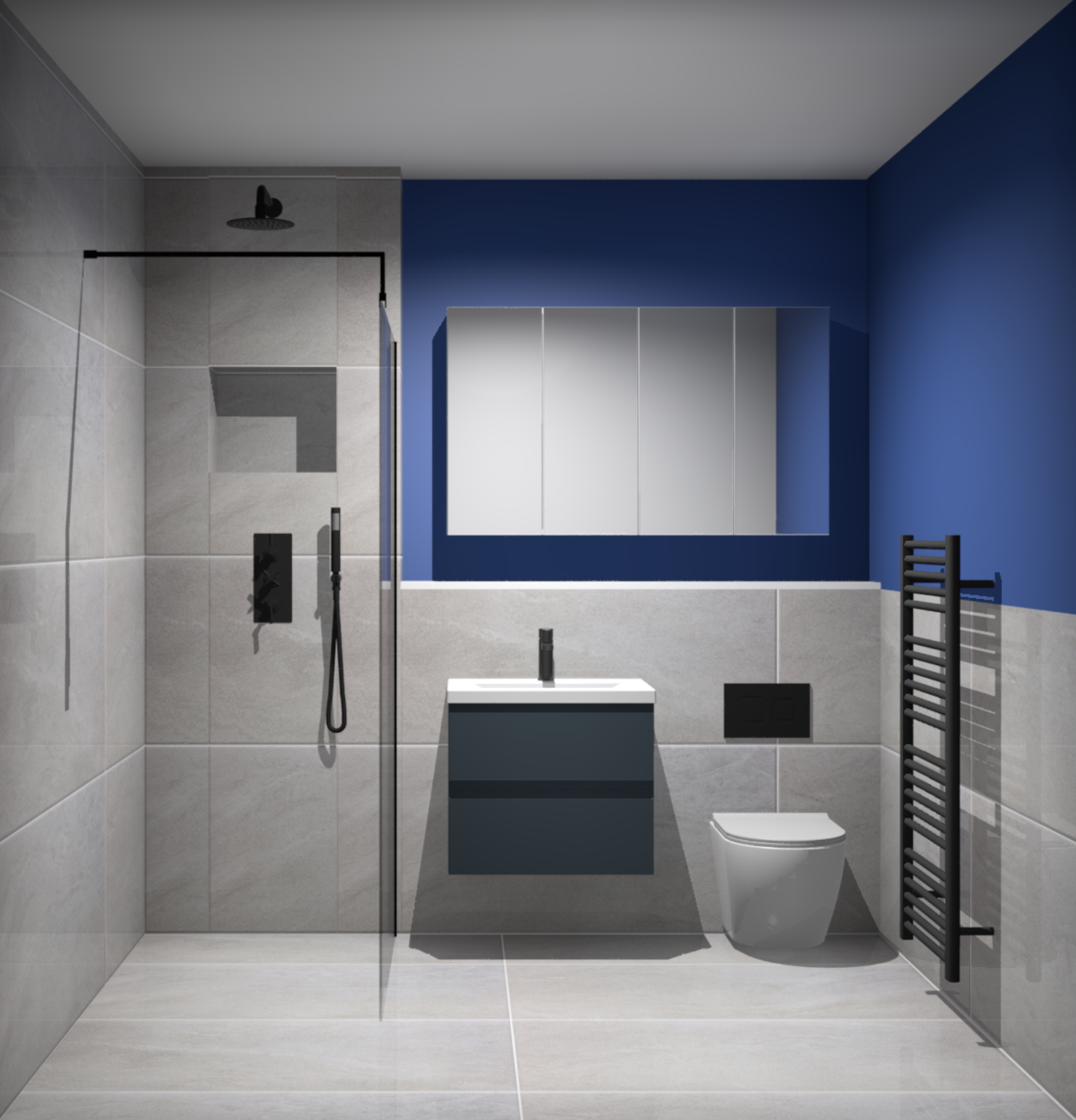 Bold and Stylish Bathroom