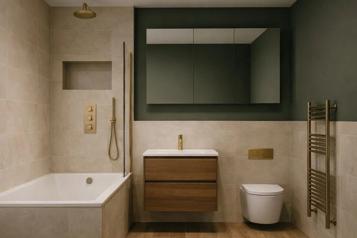 The Earthy Elegance Bathroom