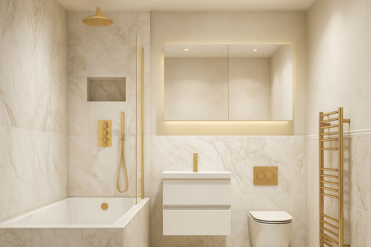 Golden Marble Bathroom