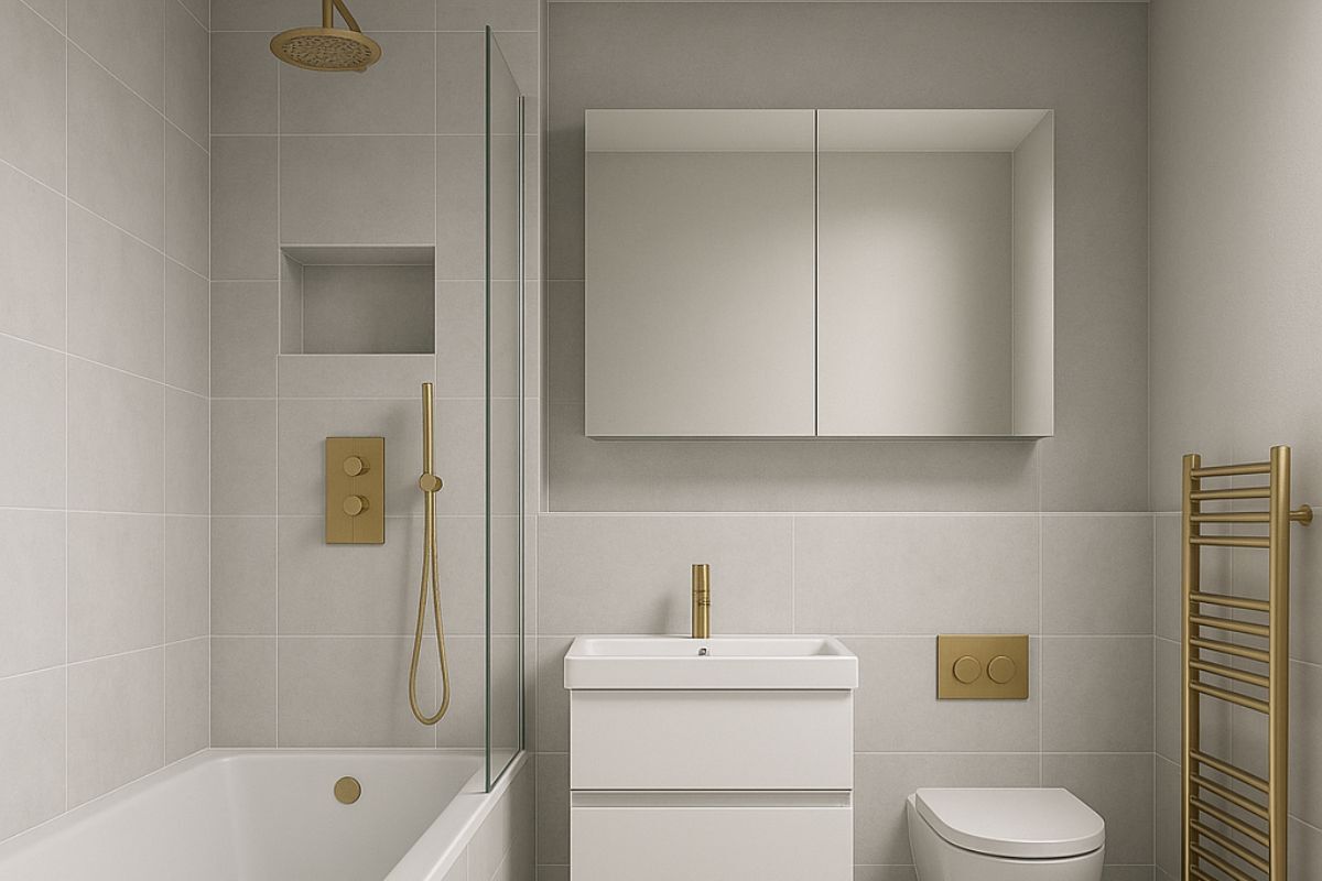 Soft and Modern Bathroom